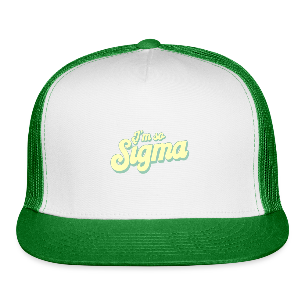 Trucker Hat - white/kelly green